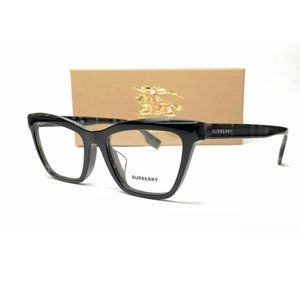 Burberry Men's Black Rectangle Eyeglasses!